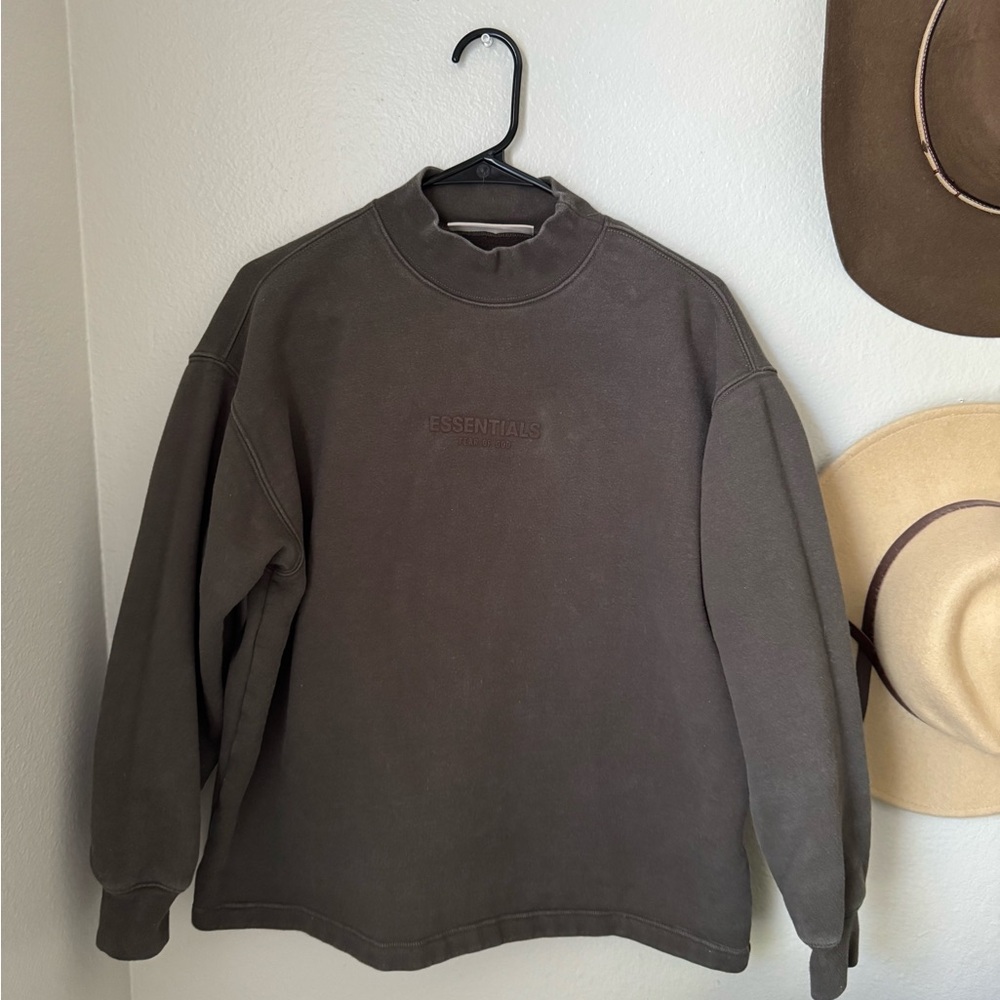 Fear of God Essentials Brown Crewneck Sweater